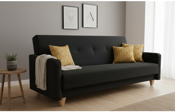 Wersalka Adam inari 100 na sprężynach z funkcją spania i pojemnikiem